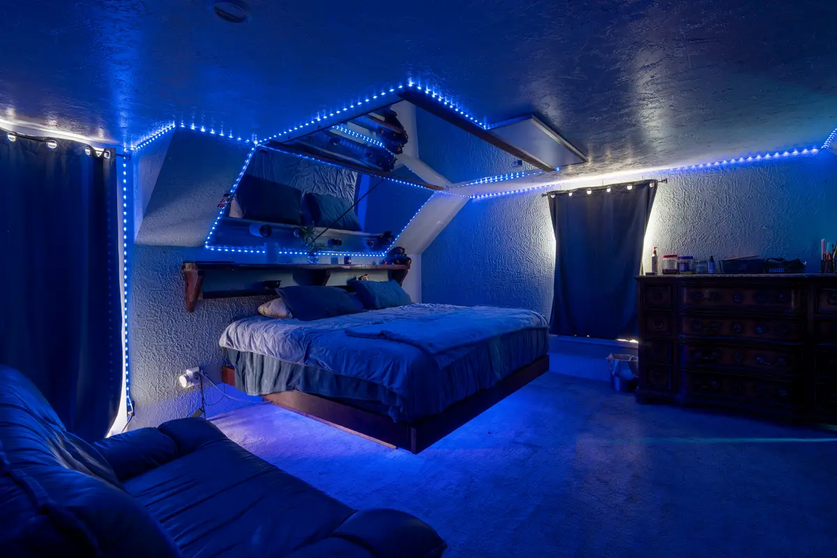 Interior bedroom remodeling project